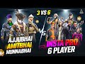 INSTA 6 PRO BAAP PLAYERS VS AJJUBHAI AMITBHAI AND MUNNABHAI BEST CS FF GAMEPLAY GARENA FREE FIRE