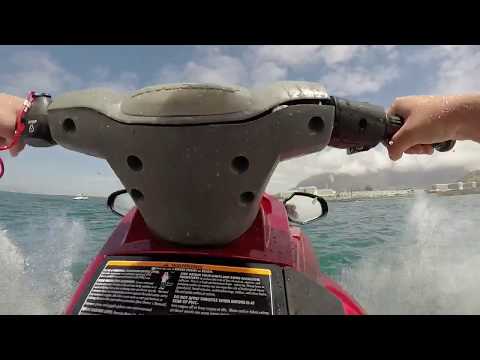 Jetski  with waves Cape Town - South Africa - Low fuel at the end