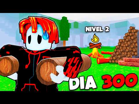 Sobreviví SIN COMBUSTIBLE (SOLO MADERA) en 99 NOCHES en el BOSQUE ROBLOX...