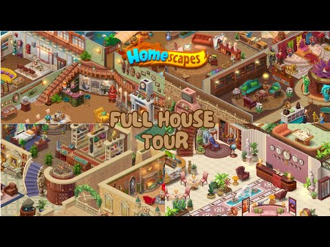 HOMESCAPES FULL HOUSE TOUR | FAMILY MANSION, WOODLAND MANOR, MOUNTAIN ESTATE & ISLAND HOTEL (MODDED)