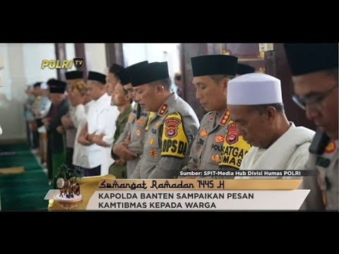 KAPOLDA BANTEN LAKSANAKAN TARAWEH KELILING DI KESULTANAN BANTEN LAMA