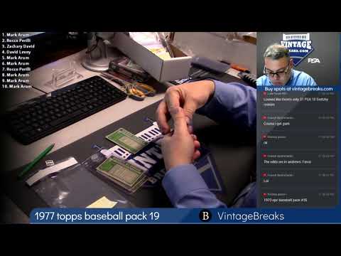 2018 10 04 1977 Topps Baseball Wax Pack 19