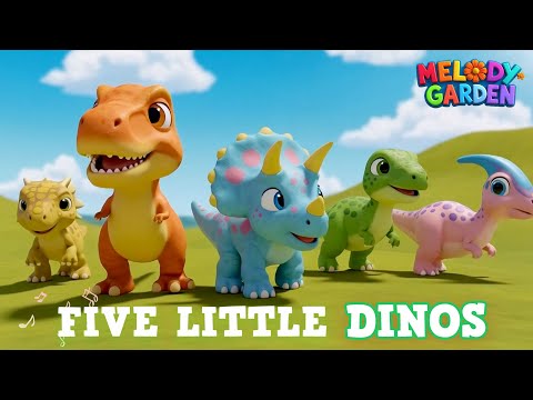 Five Little Dinos - Nursery Rhymes & Kids Songs - Melody Garden