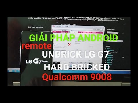 repair LG G7 G8 G8s G8x V35 V40 V50 V50s Hard bricked Qualcomm 9008 loop Fastboot no Download Mode