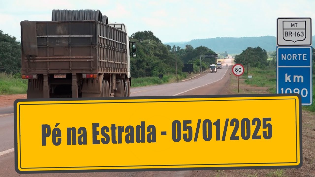 Condições de rodagem na BR-163 e perigos na Serra da Petrovina/MT