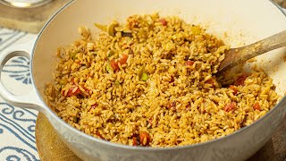 Serve this Mexican Rice with Tacos! (Easy Spanish Rice Recipe)