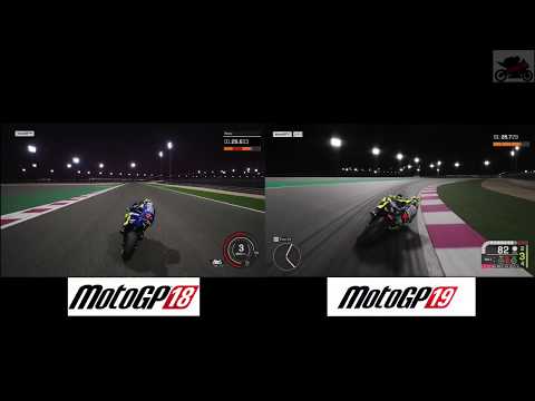 MotoGP 18 Vs MotoGP 19 Comparison (Xbox One X)