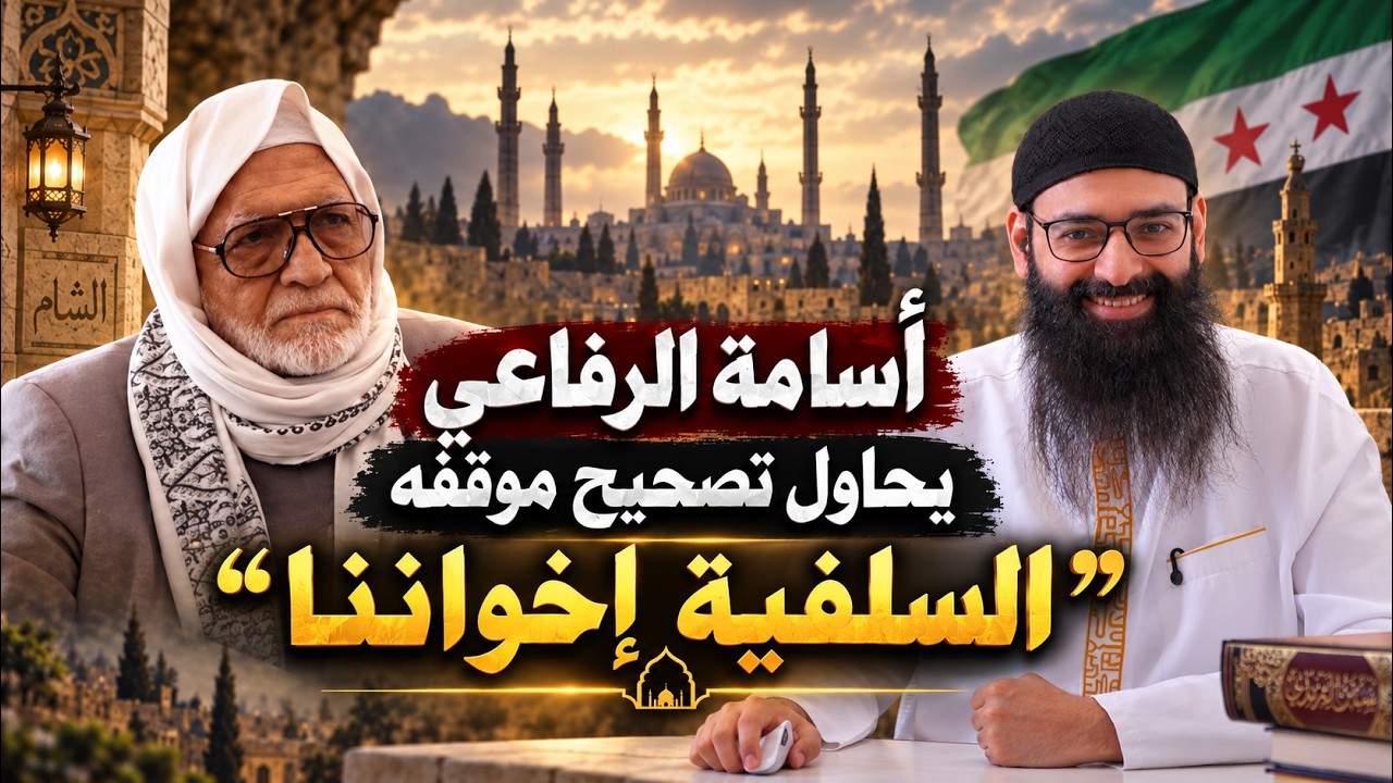 المفتي أسامة الرفاعي يبرر كلامه عن السلفية والرئيس السوري #محمد_بن_شمس_الدين