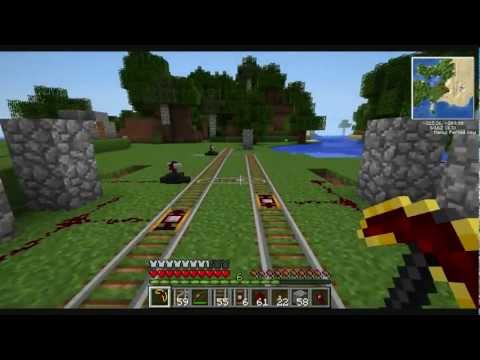Minecraft/Tekkit How to: Tekkit/Railcraft Train Stations Version 1 Tutorial