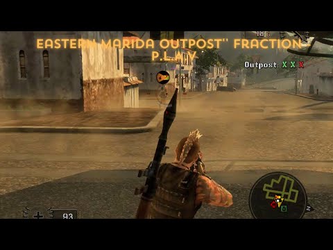 "Mercenaries 2: World in Flames Gameplay"  Eastern Marida Outpost Fraction - P.L.A.V