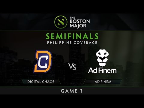 Digital Chaos vs Ad Finem | Boston Major | Semi Finals | Game 1