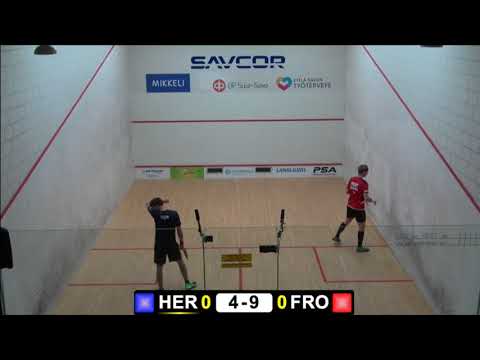 Finnish Open 2018: Jan van den Herrewegen BEL . Kristian Frost DEN