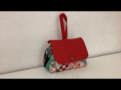 Sewing a pouch with fabric scraps #sewing Madalena ⭐️