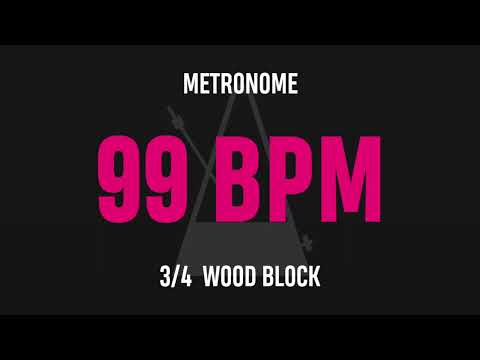 99 BPM 3/4 - Best Metronome (Sound : Wood block)