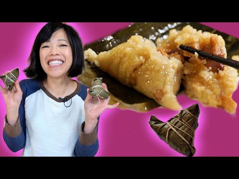 Instant Pot ZONGZI 粽子 -- How to Make Cantonese-style Sticky Rice Dumplings FAST