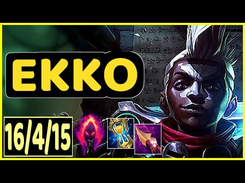 EKKO VS HECARIM - 16/4/15 KDA JUNGLE GAMEPLAY