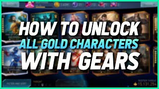 Injustice 2 Mobile | How To Unlock All The Gold Characters & Their Gears.
