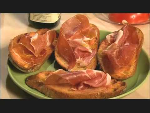 Spanish tomato bread with jamón Serrano video thumbnail