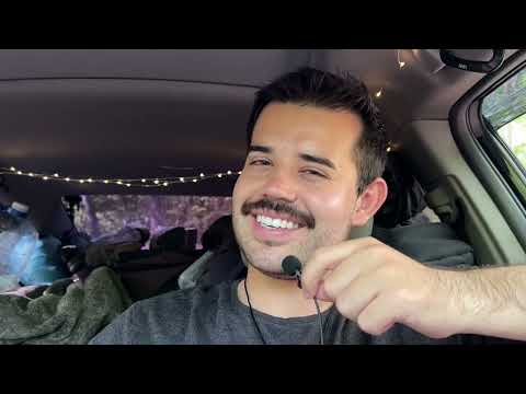 ASMR LIVING IN A CAR ( Whispered Ramble with Nature sounds )
