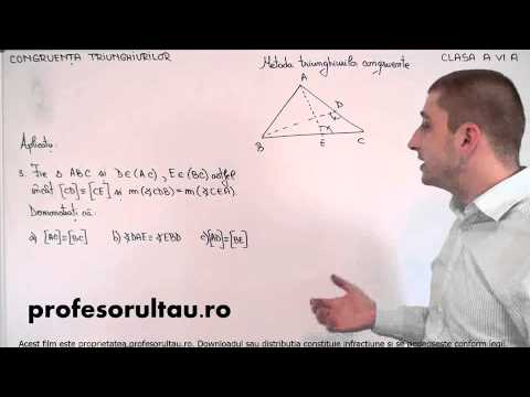 probleme cu congruenta triunghiurilor - profesorultau.ro