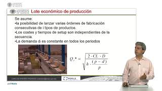 Cálculo del tamaño de lote en fabricación contra stock