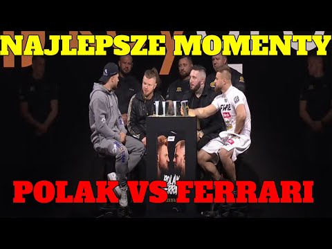 AMADEUSZ FERRARI VS ADRIAN POLAK - NAJLEPSZE MOMENTY FACE TO FACE  FAME MMA 13