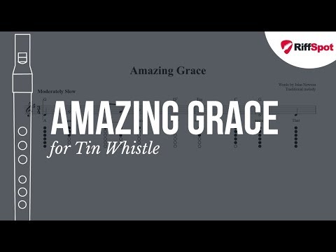 Amazing Grace Tin Whistle Tab