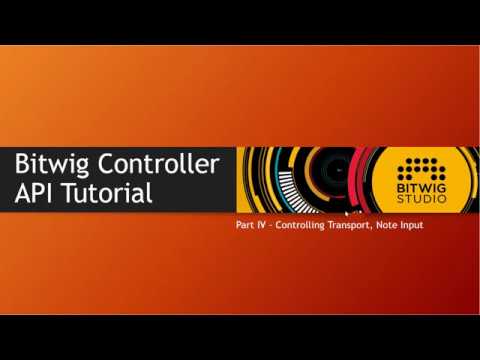 The Bitwig Controller API #4: Controlling Transport