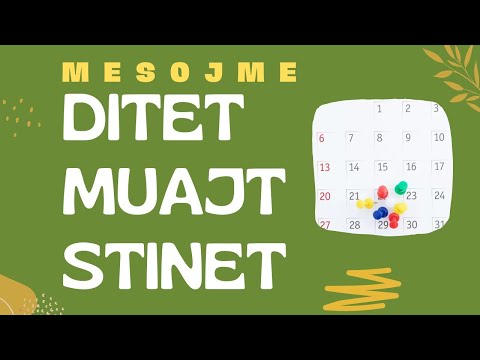 Mesojme Stinet/Muajt dhe Ditet ne Anglisht - Seasons,Months,Days in English | Mesimi 6