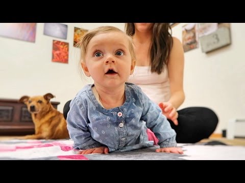 Teaching Our Baby How To Crawl