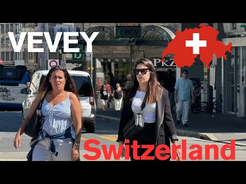 🇨🇭Walking Tour Vevey! Switzerland