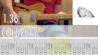 1.36 Coldplay Cover • Guitar Tab • Tutorial • Lesson
