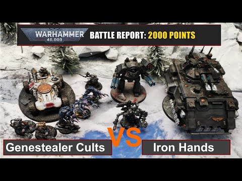 Warhammer 40k Battle Report: Genestealer Cults vs. Iron Hands 1500 Punkte 9. Edi deutsch