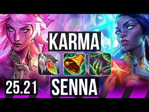 KARMA & Ezreal vs SENNA & Jhin (SUP) | 2/1/32 | KR Master | 25.21