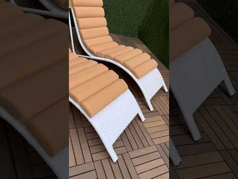 Шезлонги з штучного ротангу оптом та в роздріб. #шезлонг #ротанг #лежак