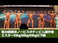 ミスター55kg/60kg/65kg以下級【第30回東京ノービスボディビル】