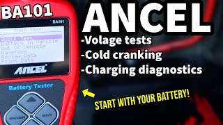 You need this battery tester BEFORE doing any troubleshooting - Ancel battery diagnostics tool