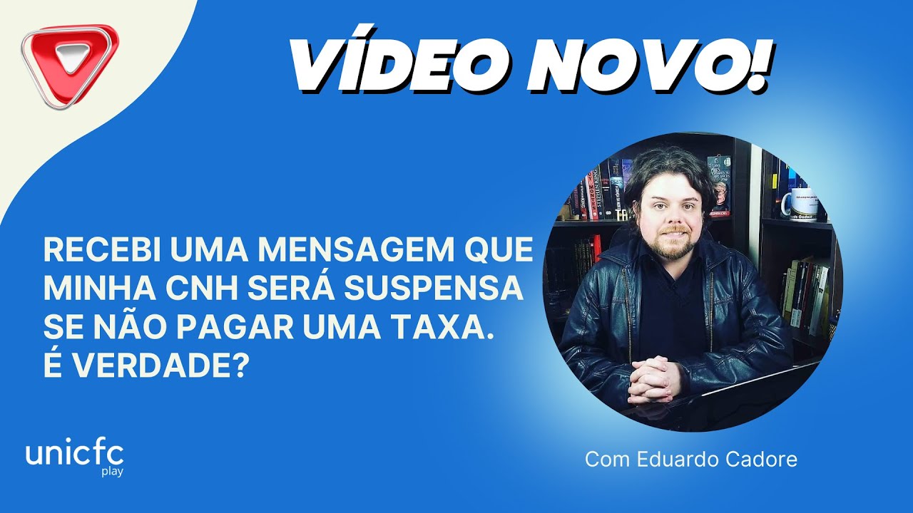 Recebi uma mensagem que minha CNH será suspensa se não pagar uma taxa. É verdade?