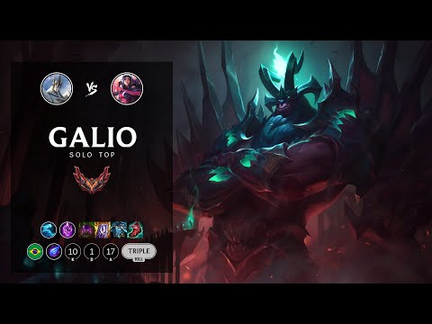 Galio Top vs Irelia - BR Grandmaster Patch 12.9