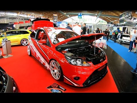 Ford Focus ST red devil by Rieger tuning show auto car with LSD doors walkaround + interior V0111