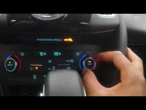 AIR CONDITIONER AND HEATING CONTROLS IN FORD FOCUS - HOW TO USE