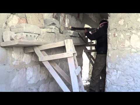 استهداف أحد حواجز النظام من قبل لواء المرابطين في مدينة معرة النعمان في ريف إدلب ضمن معركة البنان المرصوص