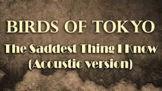 Birds of Tokyo - The Saddest Thing I Know (Acoustic version)