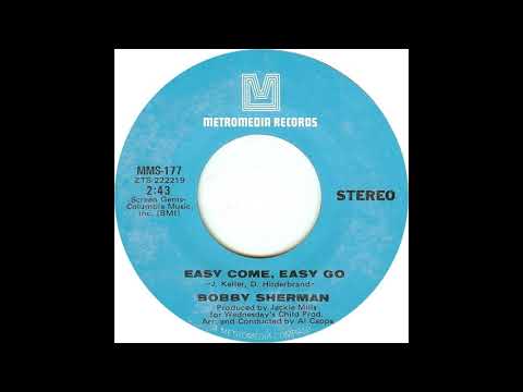 BOBBY SHERMAN * Easy Come Easy Go   1970   HQ