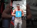 My personal 4️⃣ best exercises for building and developing a big chest! 📝💪🏼