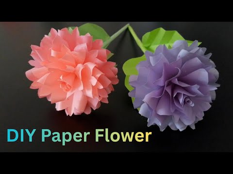 How to Make a Beautiful Origami Rose | Paper Flower Making