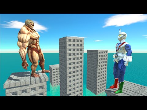 Armored Titan vs Zone Fighter On Building - ARBS