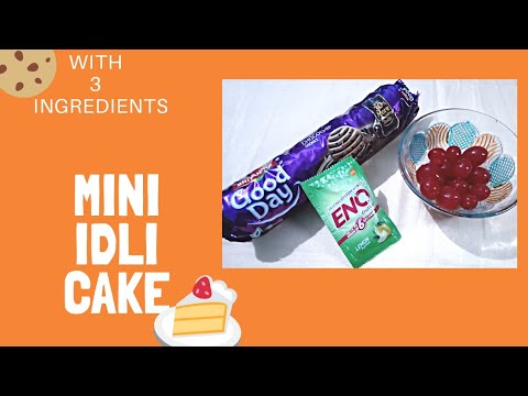 MINI IDLI CAKE WITH ONLY 3 INGREDIENTS | WITHOUT OVEN ,EGG,CHOCOLATE | FATHER'S DAY SPECIAL