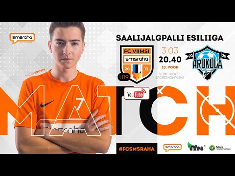 SAALIJALGPALLI ESILIIGA: S. VIIMSI FC SMSRAHA U19 - S. ARUKÜLA RADIUS