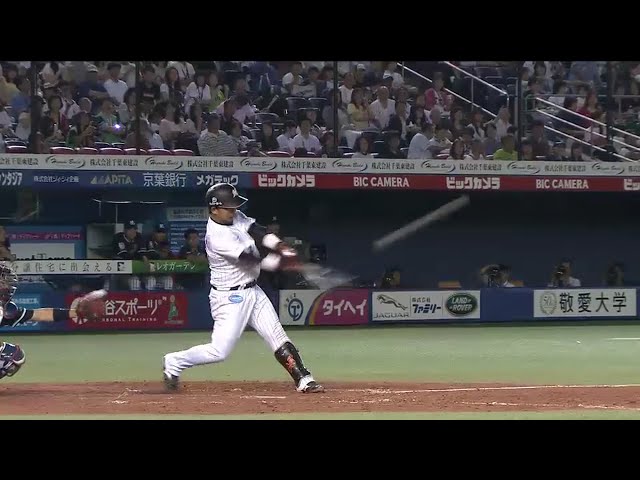 【2回裏】マリーンズ・田村 タイムリー3ベースヒットで燕を猛追!! 2016/6/10 M-S